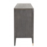 Leotta 7 Drawer Wide Chest (Ebony) - Ribbed Top Drawers  - by Vida Living