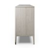 Leotta 7 Drawer Wide Chest (Stone) with Ribbed Top Drawers by Vida Living