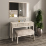 Leotta 2 Drawer Dressing Table (Stone) by Vida Living Leotta 2 Drawer Dressing Table (Stone) by Vida Living