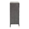 Leotta 5 Drawer Tall Chest (Ebony) by Vida Living