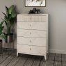 Leotta 5 Drawer Tall Chest (Stone) by Vida Living