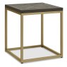 Athens Fumed Oak Lamp Table by Bentley Designs
