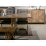 Athens Fumed Oak Lamp Table by Bentley Designs