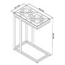 Athens Fumed Oak Sofa Table by Bentley Designs