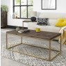 Athens Fumed Oak Coffee Table by Bentley Designs