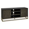 Athens Fumed Oak Entertainment Unit by Bentley Designs