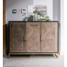 Athens Fumed Oak Narrow Sideboard by Bentley Designs