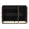 Athens Fumed Oak Narrow Sideboard by Bentley Designs