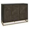 Athens Fumed Oak Narrow Sideboard by Bentley Designs