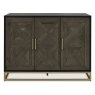 Athens Fumed Oak Narrow Sideboard by Bentley Designs