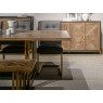 Athens Fumed Oak Narrow Sideboard by Bentley Designs