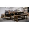 Athens Fumed Oak Narrow Sideboard by Bentley Designs