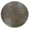 Athens Fumed Oak 125cm (4 Seater) Circular Dining Table by Bentley Designs