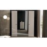 Claire 4 Door Wardrobe (2 Pearl Doors + 2 Mirror Doors) by ALF Italia