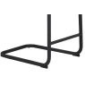 Pair of Vista Counter Stools (Black Faux Leather)