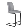 Pair of Vista Counter Stools (Grey Faux Leather)