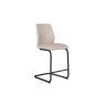 Pair of Vista Counter Stools (Taupe Faux Leather)