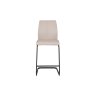 Pair of Vista Counter Stools (Taupe Faux Leather)