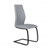 Pair of Vista Dining Chairs (Grey Faux Leather)