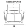Nuvola Armchair (Electric Recliner) by Italia Living