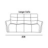 Nuvola Large Sofa (No Recliners) by Italia Living