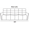 Nuvola Maxi 221cm Sofa (No Recliners) by Italia Living