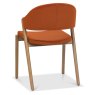 Regent Rustic Oak Dining Chairs (Rust Velvet) by Bentley Designs