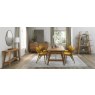 Regent Rustic Oak Dining Chairs (Mustard Velvet) by Bentley Designs