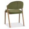 Regent Rustic Oak Dining Chairs (Cedar Velvet) by Bentley Designs