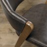 Regent Rustic Oak Dining Chairs (Old West Vintage Faux Leather) by Bentley Designs