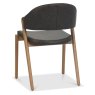 Regent Rustic Oak Dining Chairs (Old West Vintage Faux Leather) by Bentley Designs