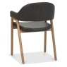 Regent Rustic Oak Dining Armchairs (Old West Vintage Faux Leather) by Bentley Designs