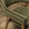 Regent Rustic Oak Dining Armchairs (Cedar Velvet) by Bentley Designs