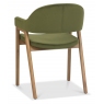 Regent Rustic Oak Dining Armchairs (Cedar Velvet) by Bentley Designs