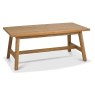 Regent Rustic Oak 4-6 Seater Extension Table by Bentley Designs