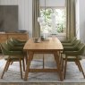 Regent Rustic Oak 6-8 Seater Extension Table by Bentley Designs