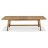 Regent Rustic Oak 6-8 Seater Extension Table by Bentley Designs