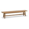 Regent Rustic Oak Large Bench by Bentley Designs