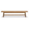 Regent Rustic Oak Large Bench by Bentley Designs