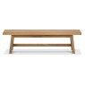 Regent Rustic Oak Small Bench by Bentley Designs
