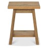 Regent Rustic Oak Lamp Table by Bentley Designs