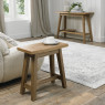 Regent Rustic Oak Side Table by Bentley Designs