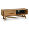 Regent Rustic Oak Entertainment Unit by Bentley Designs