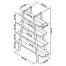 Regent Rustic Oak Open Display Unit by Bentley Designs