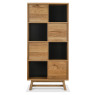 Regent Rustic Oak Display Cabinet by Bentley Designs
