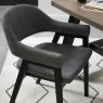 Regent Peppercorn Dining Armchairs (Grey Fabric) by Bentley Designs