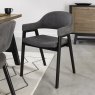 Regent Peppercorn Dining Armchairs (Grey Fabric) by Bentley Designs