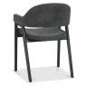 Regent Peppercorn Dining Armchairs (Grey Fabric) by Bentley Designs