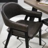 Regent Peppercorn Dining Armchairs (Old West Vintage Faux Leather) by Bentley Designs