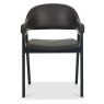 Regent Peppercorn Dining Armchairs (Old West Vintage Faux Leather) by Bentley Designs